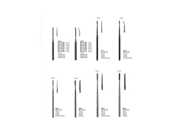 Freer Septum Chisel 4mm Wide Straight - Image 3