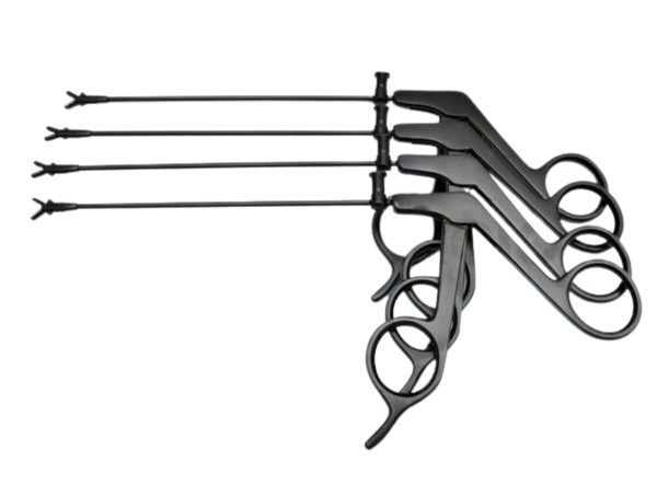 Frontal Sinus Giraffe Forceps PTFE Coated with Luer Lock Cleaning Port - Image 3