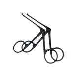 BELLUCCI MICRO EAR SCISSORS BLACK TEFLON COATED STRAIGHT 7.5CM - Image 2